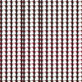 Gingham Style Featuring Crisscross Stripe Arrangement(Black)