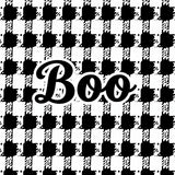 Enchanted Script Harvest Doormat Checkered Autumn Entrance(Black)