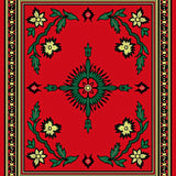 Holly Sprig Floral Ornament Design(Red)