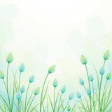 Abstract Meadow Watercolor(Green)