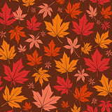 Autumn Foliage Semi Circle Entryway Welcome(Brown)