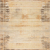 Contemporary Abstract Area with Warm Geometric Motifs(Beige)