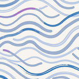 Elegant Brushstroke Wave Luxury Contemporary(Blue)