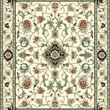 Anatolia Collection Area Sage Beige Floral Scroll Design Accent(Beige)