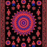 Jubilant Winter Sentinel Radiant Starburst Protective Covering(Black)