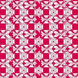 Traditional Holiday Tartan with Crisp Checkerboard Layout(Red)