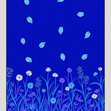 Enchanted Meadow Petals Decorative Surface (Blue) - ODIKA