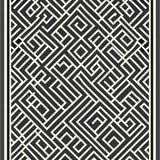 Lattice Interlocking Trellis Design Accent(Black)
