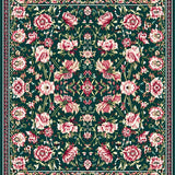 Ornate Oriental Floral(Green)