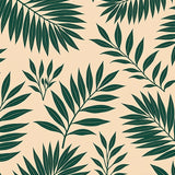 Tropical Foliage Wilderness Print with Nature Inspired Botanical Motifs(Beige)