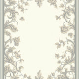 Elegant Damask in Smoke and Beige Tones with Refined Swirl Motifs(Beige)