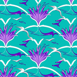 Magical Underwater Accent With Mythical Tail Motif(Blue)