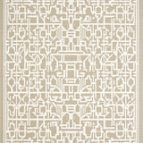 Chic Geometric Area with Interlocking Shapes(Beige)