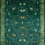 Artful Insect Flora Motif(Green)