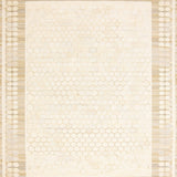 Geometric Semi Circle Door Featuring Interlocking Hexagon in Beige(Beige)