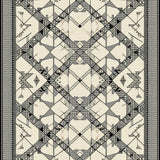 Deren Artisan Crafted Boho Chic Area with Geometric Diamond(Beige)