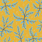 Crystalline Forest Branch Half Circle Entrance Holiday Snowfall(Yellow)