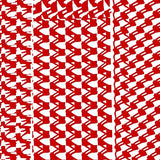 Frosted Houndstooth Interlocking Winter Charm Design(Red)
