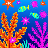 Starfish Coral Reef Underwater Design(Blue)
