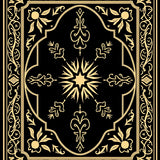 Elegant Floral Medallion with Vintage Boho Charm(Black)