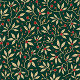 Festive Holly Leaf Botanical Decorative Elegant Tapestry(Green)