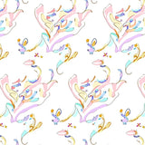 Enchanted Unicorn Mane Flowing Waves with Magical Sparkle Motifs(Pink)