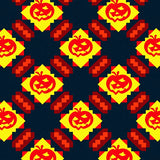 Buffalo Check Entry Halloween Themed Decorative(Yellow)