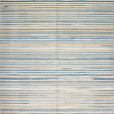 Handcrafted Loop Pile Featuring Subtle Beige and Blue Tones(Blue)