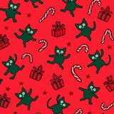 Light Playful Kitten Holiday Themed Area with Blinking Features(Red)