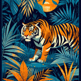 Chic Tropical Botanical Theme(Blue)