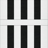 Classic Monochrome Striped Decor with Contemporary Linear Design(Black)