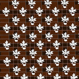 Traditional Harvest Plaid with Intricate Maple Accents(Brown)