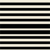 Modern Striped Entryway Black And Beige Porch(Black)
