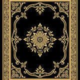 Vintage Medallion Tapestry with Artistry (Black) - ODIKA