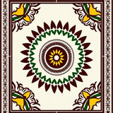 Boho Motif Machine with Accent(Brown)