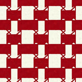 Rustic Cabin Checkerboard Mountain Retreat Accent(Red)