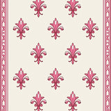 Classic Fleur de Network with Decorative Interlocking Motifs(Pink)