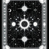 Striking Sun and Moon Abstract Theme(Black)