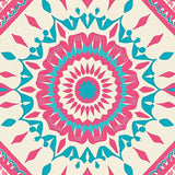 Moneymore Vintage Distressed Native Farmhouse Symmetrical(Pink)