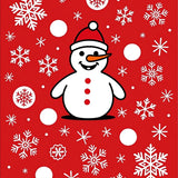 Jolly Snowman Celebration Winter Holiday Decorative Accent(Red)