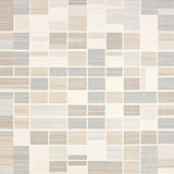 Urban Grid Beige Area Contemporary Geometric Floor Art(Beige)