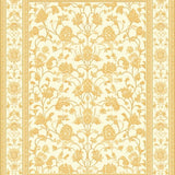 Willow Damask Area Featuring a Sophisticated Beige(Ivory)