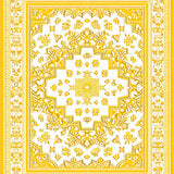 Artistic Tiled Floral Motif(Yellow)