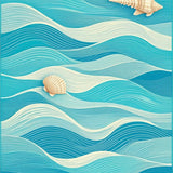 Stylish Abstract Seaside(Blue)
