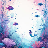 Charming Artistic Ocean Motif(Pink)