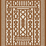 Interlocking Lattice with Motif Accents(Brown)