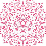 Burst Floral Medallion Decorative with Intricate Petal Design (Pink) - ODIKA