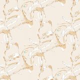 Abstract Brushstroke Art Minimalist Modern Contemporary Aesthetic(Beige)