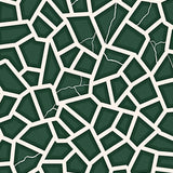 Modern Fractured Stone Mosaic Asymmetrical Artistic Decorative Floor(Green)