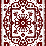 Boho Eclectic Medallion Artisan Handwoven Jewel (Red) - ODIKA